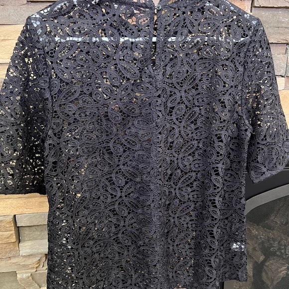EUC Dark gray lace top - Picture 3 of 5